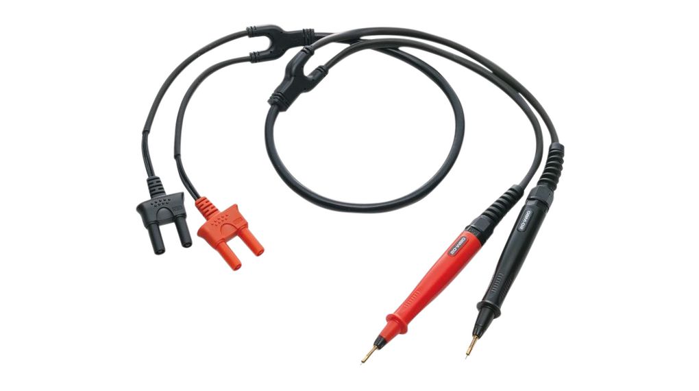 Testkabel med enkelstift Svart